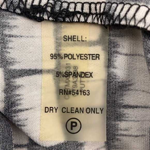 Calvin Klein Dress Women 2 Tan Black Halter Smock‎ Marilyn Monroe Stretch NWT - Picture 8 of 13